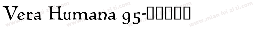Vera Humana 95字体转换